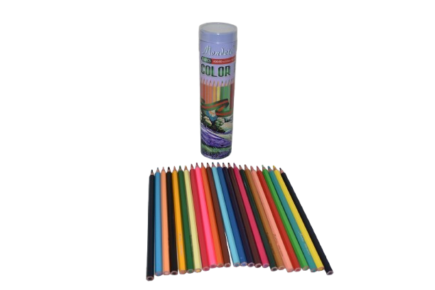 Mondete 24 Color Round Tin Pencil
