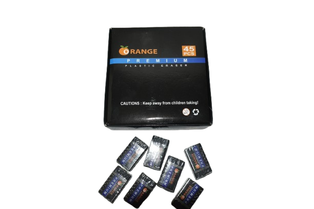 Orange Premium Eraser 45 Pcs