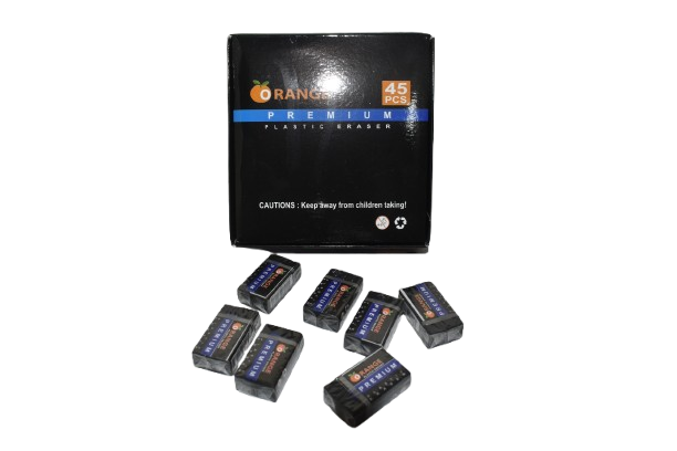 Orange Premium Eraser 45 Pcs