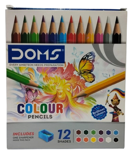 DOMS COLOR PENCIL 12 SHADES