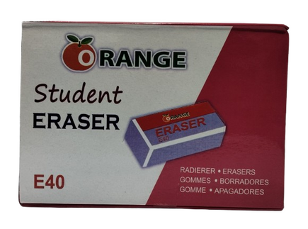 Orange Student Eraser E-40