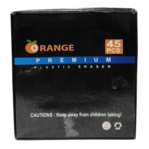 Orange Premium Eraser 45 Pcs