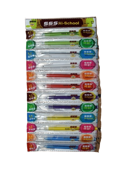 SSS Hi School Oil Gel Pen[RED]