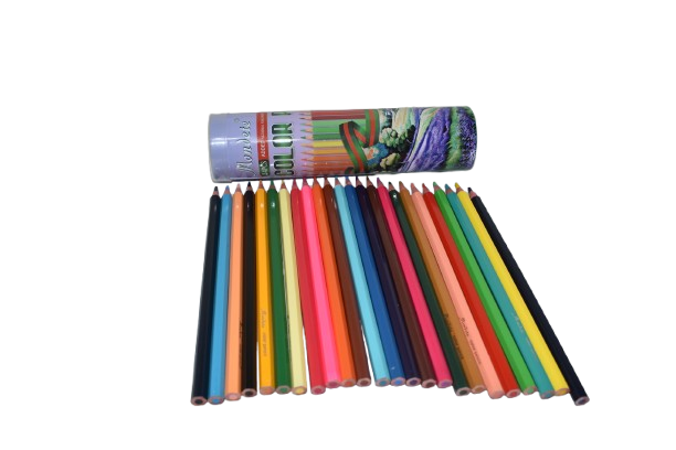 Mondete 24 Color Round Tin Pencil